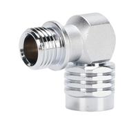 Picysa Adaptador de 90 Grados para Buceo, Conector Cromado de Latón Flexible para Respirar Fácilmente, Buceo Submarino, 1 Unidad