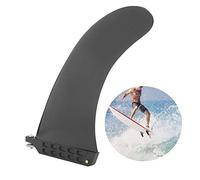 Picysa Aleta de Tabla de Surf de PVC Ecológica de 8 Pulgadas para Accesorio de Equilibrio de Tabla de Remo Negro: Aleta Duradera y Liviana para Surfear