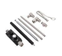 Picysa Antena de onda corta 30 W, aleación de aluminio y acero interior-exterior, Antena VHF-UHF con frecuencia ajustable y 1,8 MHz-30 MHz, Mini QRP portátil para transmisión y