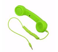 Picysa Auricular Telefónico Clásico Retro de 3,5 Mm, Receptor de Llamadas con Micrófono Elegante para Teléfonos Inteligentes, Material ABS de Primera Calidad, Regalo Ideal para Amigos - 1 Unidad