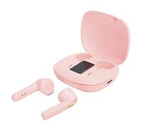 Picysa Auriculares con Pantalla LED de Alimentación, Auriculares Digitales para Deportes y Actividades Al Aire Libre, Bluetooth 5.0, Sonido Estéreo, Diseño de Control Táctil (Rosa)