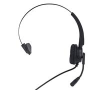 Picysa Auriculares de Servicio Al Cliente, Ergonómicos, con Cable, Cancelación de Ruido, para Centro de Llamadas, para Uso en Oficina, Color Negro