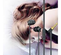 Picysa Auriculares Intrauditivos Súper Cómodos con Cancelación de Ruido, Estéreo, para Dormir, para un Sueño Tranquilo, Color Negro, 1 par (Negro)