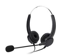 Picysa Auriculares USB para Centro de Llamadas, Altavoz Doble con Cancelación de Ruido y Micrófono para una Comunicación Cómoda en el Trabajo, Rotación de 330°