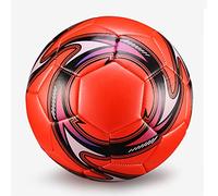 Picysa Balón de Fútbol de Tamaño 5, Balón de Fútbol de PVC a Prueba de Fugas para Competición de Entrenamiento con Revestimiento Premium, Válvula de Aire de Sellado, Diseño (torbellino Rojo Talla 5)