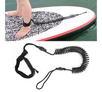 Picysa Banda Elástica para el Tobillo con Cuerda para Pies para Deportes Acuáticos de TPU para Tabla de Paddle Surf con Diseño en Espiral Elástica hasta 3,05 M
