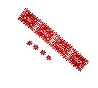 Picysa Camino de Mesa Navideño, Juego de 6 Manteles Individuales con