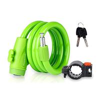 Picysa Candado de Bicicleta Antirrobo, Candado de Cable de Plástico, Diseño Plegable Duradero para Bicicletas de Montaña y Carretera, 30x29x5cm (#3)