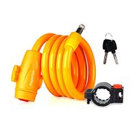 Picysa Candado de Bicicleta Antirrobo, Candado de Cable de Plástico, Diseño Plegable Duradero para Bicicletas de Montaña y Carretera, 30x29x5cm (#4)