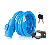 Picysa Candado de Bicicleta Antirrobo, Candado de Cable de Plástico, Diseño Plegable Duradero para Bicicletas de Montaña y Carretera, 30x29x5cm (#1)