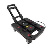 Picysa Carro Plegable Portátil con Plataforma para Compras, Viajes, Ruedas Giratorias Livianas para Uso Multifuncional para Equipaje Pesado, Carretilla de Mano Plegable de Aleación de Aluminio para
