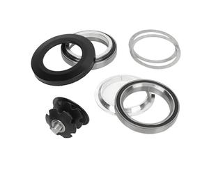 Picysa - Casco de bicicleta de aleación de aluminio con rodamientos dobles sellados para marco de tubo de dirección cónica de 41 mm y horquilla de tubo recto estándar de 28,6 mm