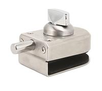 Picysa Cerradura de Puerta de Vidrio de una Cara de Acero Inoxidable con Perilla de Aleación de Zinc para Puertas de Vidrio Individuales de 10-12 Mm Diseño de Tornillo Oculto Inte