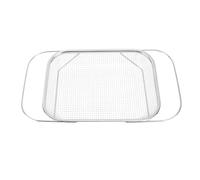 Picysa Colador sobre el Fregadero, Cesta Coladora de Acero Inoxidable de Primera Calidad, Herramienta de Secado Expandible para Cocina, 1 Unidad (Plata)