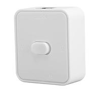 Picysa Conmutador de Red Gigabit Adaptador Extensor PoE de 2 Puertos para Configuración de Red de Oficina en Casa ABS Blanco