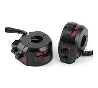Picysa Control de Interruptor de Manillar, Cuerno de Manillar de la Motocicleta, Control de Interruptor de Intermitente de Haz Arriba y Abajo, lado Izquierdo Derecho