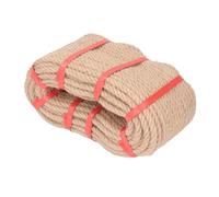 Picysa Cuerda de Yute de Varios Hilos, Cuerda Duradera para Manualidades y Decoración del Hogar, 50m de Longitud (8mm)