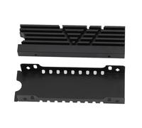 Picysa Disipador de Calor SSD M.2 NVME 2280 para un Rendimiento de Refrigeración Mejorado con Diseño de Doble Cara para PC y Material de Aleación Delgada 73x23,8x11 Mm (Negra)