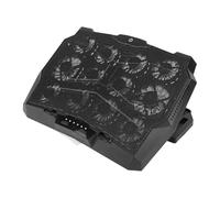 Picysa - Enfriador de ordenador portátil para juegos, 12 ventiladores 3500 rpm, alfombrilla de refrigeración para ordenador portátil, 5 soportes de altura ajustable, enfriador de ventilador para