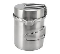 Picysa Estufa de Leña para Exteriores, Juego de Ollas, Utensilios de Cocina Portátiles de Acero Inoxidable para Acampar, para Senderismo y Viajes, 1 Unidad