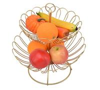 Picysa Frutero Dorado de Diseño Moderno, Cesta de Almacenamiento
