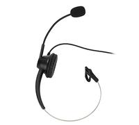 Picysa H360-2.5VA Auriculares de una Sola Cara Control de Volumen de Llamada con Reducción de Ruido Ligero para Servicio Al Cliente de Oficina Negro 2,5 Mm