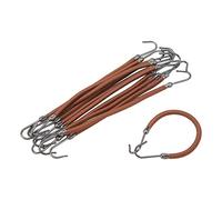 Picysa Herramienta de Peinado con Gancho para Coleta Elástica para Cabello Grueso y Rizado, 10 Piezas para Uso Diario (Marrón)