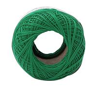 Picysa Hilo de Algodón de Encaje Suave y Liso para Crochet y Manualidades, 100% Algodón, Variaciones de Colores Vibrantes (6623 verde oscuro)