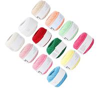 Picysa Hilo de Algodón de Encaje Suave y Liso para Crochet y Manualidades, 100% Algodón, Variaciones de Colores Vibrantes (Conjunto de 12 colores)