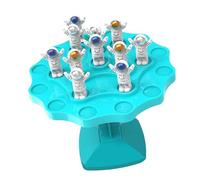 Picysa Juego de árbol de Equilibrio, Rompecabezas Educativo Interactivo para Niños, 1 árbol de Equilibrio con 24 Espaciadores Aleatorios (Azul pequeña)