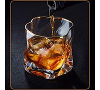 Picysa Juego de Vasos de Whisky con Diseño Elegante, 2 uds., para Barra Casera, 280ml, Cristal Transparente sin Plomo (#7)