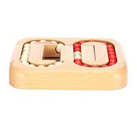 Picysa Juguete de Madera con Bola Plana, Juguete de Rompecabezas de Madera de Haya Duradero para el Desarrollo del Cerebro, Juego de Laberinto de Educación Científica para Niños y Adultos, Tamaño