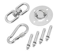 Picysa Kit para Colgar Columpios de Acero Inoxidable, Juego Duradero para Colgar Hamacas, Ideal para Columpios y Hamacas de Yoga, Soporta 450 Kg, Uso Doméstico y Al Aire