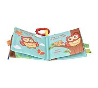 Picysa Libro de Tela para bebé, Juguete Suave para el Desarrollo Infantil con Sonajero para Edades de 6 Meses en Adelante, en Colores Vibrantes, Tamaño 5,7" X 6,7" (Tipo 2)