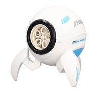 Picysa Máquina Eléctrica de Burbujas de Gran Capacidad, Juguete de Plástico Blanco para Niños, Fiestas de Cumpleaños, Picnics
