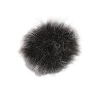 Picysa Micrófono Lavalier Wind Muff, Parabrisas Peludo Suave para Grabación en Exteriores, Apertura de 0,5 Cm (Negro Blanco)