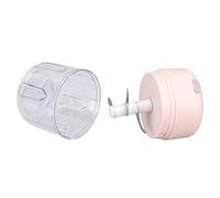 Picysa Mini Picadora de Ajo Eléctrica, Potente Motor para Preparación Rápida de Alimentos, Acero Inoxidable 304 de 250ml, Perfecta para Cocina (Rosa)