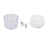 Picysa Mini Picadora de Ajo Eléctrica, Potente Motor para Preparación Rápida de Alimentos, Acero Inoxidable 304 de 250ml, Perfecta para Cocina (Blanca)