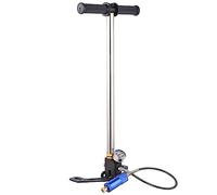 Picysa Oxígeno para bomba de respiración 65 × 18 × 6 Bomba manual de alta presión inflador portátil con manómetro para buceo en botella de oxígeno