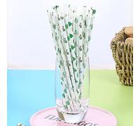 Picysa Pajitas de Papel Lindas, Paquete de 25 Pajitas de Fiesta Ecológicas para Decoración de Jugos y Pasteles, Papel Kraft de Calidad Alimentaria de 7,76 Pulgadas (#2)