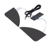 Picysa - Panel LED programable con pantalla LED digital, control por aplicación, 32 x 64 puntos en forma de ojo desplazándose con alimentación USB para mochila de coche, moto