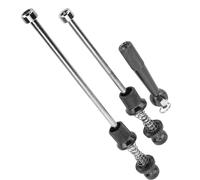 Picysa Pinchos de Bloqueo de Ruedas Duraderos, Aleación de Aluminio, Liberación Rápida Antirrobo para Bicicletas Plegables y de Montaña (Negra)