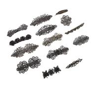 Picysa Pinzas para el Cabello Decorativas Retro, Peinados Mitad Arriba y Mitad Abajo, Decoraciones para el Cabello, 14 Piezas, Aleación de Bronce