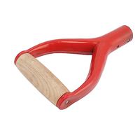 Picysa Reemplazo de mango de pala en forma de Y de 3,1 cm, herramienta de excavación de ahorro de trabajo con mango de madera de haya para tenedores de jardín, fácil de instalar, material de hierro