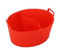 Picysa Revestimiento para Olla de Cocción Lenta, Divisor de Silicona Reutilizable para Cocinar Dos Comidas a la Vez en la Cocina, 1 X 356g (Roja)