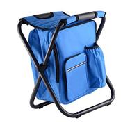Picysa Silla Enfriadora de Mochila, Asiento Plegable Ligero de Gran Capacidad para Playa, Camping y Senderismo, Acero y Tela Oxford (#1)