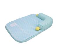 Picysa Sofá Cama Refrescante para Perros, Estera Refrescante con Almohada en Forma de L, sofá Cama Lavable para Mascotas de Verano para Gatos y Perros Que Duermen (S)