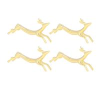 Picysa Soporte para Palillos de Animales, Diseño Bonito para Uso Doméstico y de Fiesta, Superficie Más Suave Reutilizable, 4 Uds. (Cierva)
