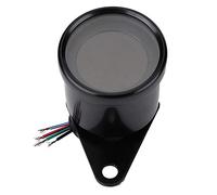 Picysa Tacómetro de Motocicleta Universal Motocicleta LED Tacómetro Digital Indicador de Velocidad Indicador de Nivel de Aceite Negro