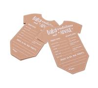 Picysa Tarjetas de Consejos para Bebés, 20 Piezas, Encantadores Recuerdos de Papel Kraft para Celebraciones de Baby Shower, 5,2x6 Pulgadas